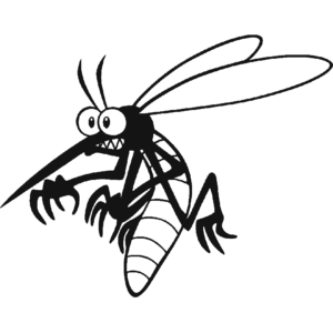 Dibujo mosquito para pintar