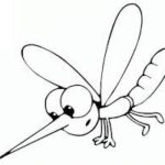 Dibujo de un mosquito pequeño